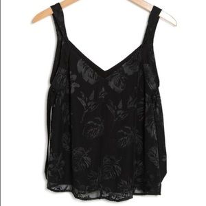 Rag and Bone Black Colette Cami